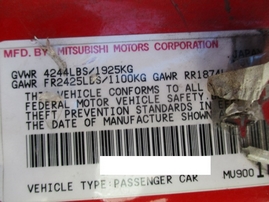 1995 MITSUBISHI 3000GT RED 3.0L AT 173810